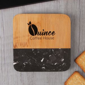 Bamboo & Marble Coaster