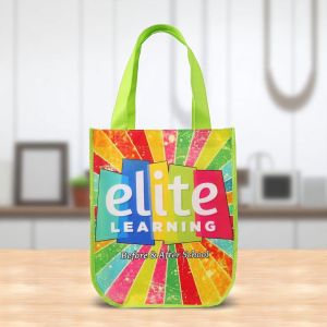 Yuma Sublimated Non-Woven Curve Bottom Tote